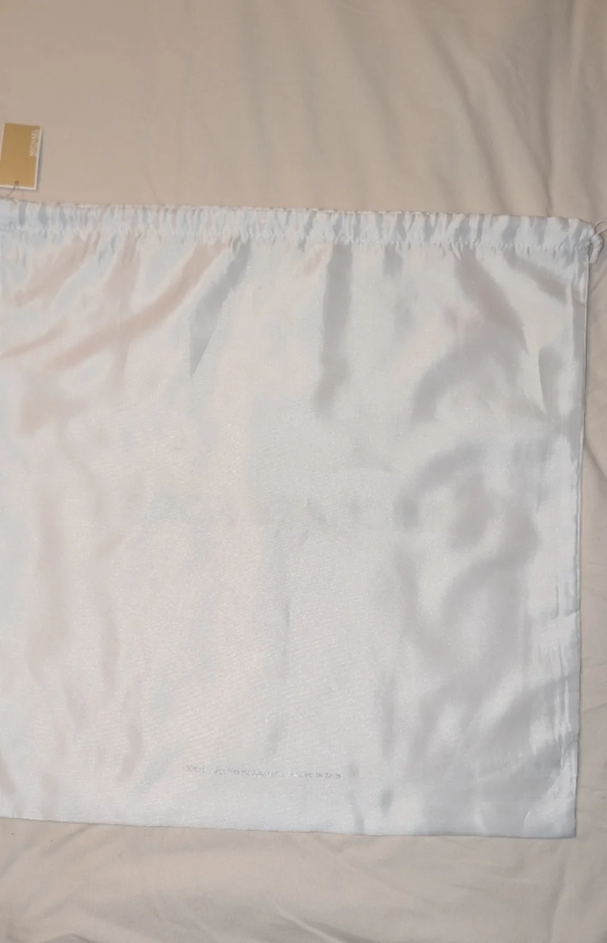 Michael Kors Logo Satin Dust Bag White 18.5